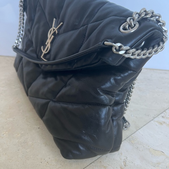 YSL Medium Black Loulou Puffer Bag - Picture 4 of 9
